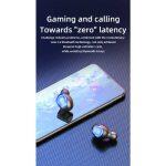 F9 wireless earphones with crystal sound avoiding Bluetooth delays