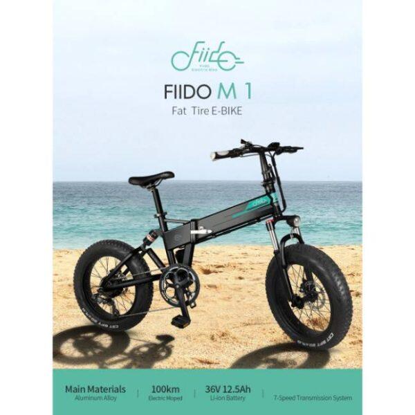 Fiido M1 electric bike with big tires and high mileage