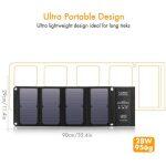 Floureon Foldable Solar Panel with 3 USB Ports - Image 12