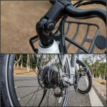 electric bike with adjustable handlebars and powerful motor