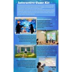 interactive portable system with a lot of games and effects