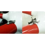 an agricultural drone with quick locking hooks