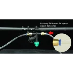 an agricultural drone with pipes easy to dismount