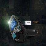 Gakaki Bluetooth Car Kit Hands-Free Transmitter and Receiver with Dual USB Charger and MP3 Player - Image 6