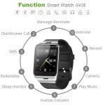 GT 08 Bluetooth Smart Watch with Camera for Smart Phones