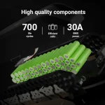 battery with high-quality components