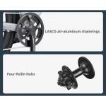 High quality chainrings and hubs.