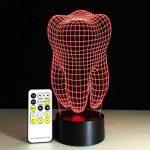 3D Optical Illusion LED Hologram Tooth Lamp - Image 2