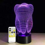 3D Optical Illusion LED Hologram Tooth Lamp - Image 4