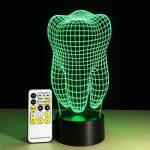 3D Optical Illusion LED Hologram Tooth Lamp - Image 10