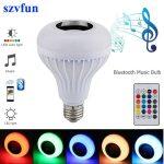 Dengyao 12W Smart RGB Music Bulb with 24 Keys Remote Controller