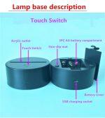 3D Optical Illusion LED Hologram Victory Hand Lamp - Image 5