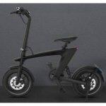 mini electric bike in black color