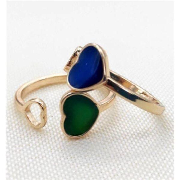heart ring changing colors by temperature