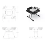 a delivery drone with a small size when folded