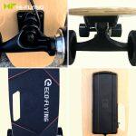 affordable electric skateboard with strong motor and sturdy tires