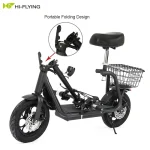 high quality electric scooter with foldable wheel
