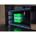 3D holographic display with infinity mirrors