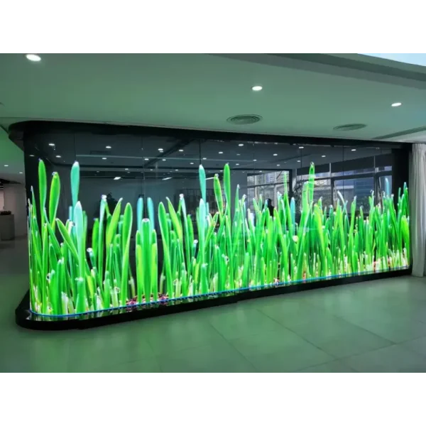 a high-quality transparent LED display