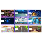 educational interactive wall and floor games