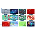 laser projection interactive games for wall