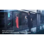 transparent LED display for interactive digital marketing