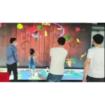 interactive transparent LED display with Fruit-Ninja game