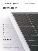 Ja Solar Solar Panel 550 Watt JAM72D30 MB Bifacial - Image 2