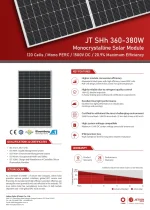 Jetion Solar Panel 375 Watt JT375SHh Black Frame - Image 2