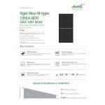 Jinko Solar Panel 580 Watt NEO N-TYPE 72HL4-BDV Bifacial with Dual Glass - Image 2