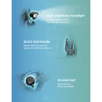 Electric scooter with high-brightness headlight