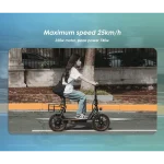 A seated foldable e-scooter