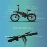 E-bike with comfortable handlebars.