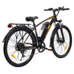 Electric Mountain Bike with a sturdy rack structure