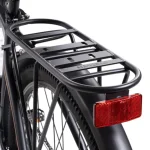 Electric Mountain Bike with a sturdy rack