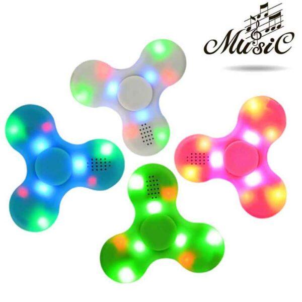 LED Light Fidget Spinner with Bluetooth Speaker