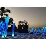 intelligent interactive floor with move sensor for outdoor concerts