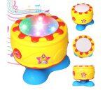 rotating musical drum with light