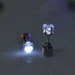 One Light Up LED Earrings with Cubic Zirconia Stone - Image 4