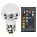Oobest E27 (3W) Smart RGB Music Bulb with 24 Keys Remote Controller - Image 4