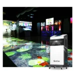 interactive floor with super-dimensional vision algorithm technology