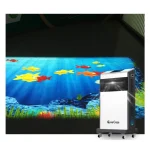 laser projection system with interactive effects