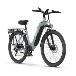 electric bike with shock absorber front fork