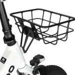 Basket makes easier to carry items on the electric bike.