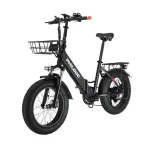 E-bike designed for both urban commuting and off-road adventures.