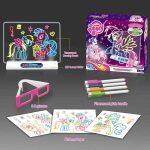 Magic Glow Draw Board with Neon Markers - Image 21