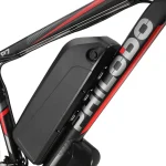 E-bike with a range of 55 to 80 km.