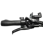 E-bike with comfortable handlebars.