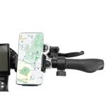E-bike with phone holder.