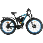 high quality blue electric bike with fat tires
